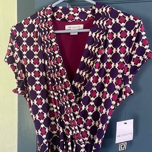 Liz Claiborne Wrap dress new on tag. Very beautiful!!!